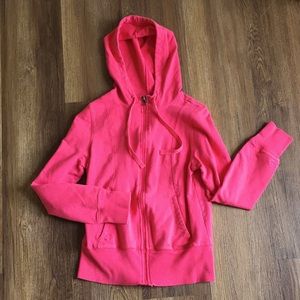 Pink Champion Zip-up Hoodie